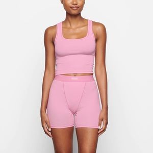READY TO SHIP 💗 NWT Skims Cotton Rib Tank Bubblegum